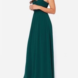 Lulus chiffon strapless maxi M